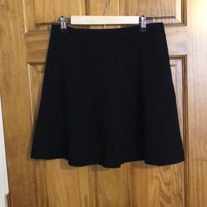 Lined A Line black skirt